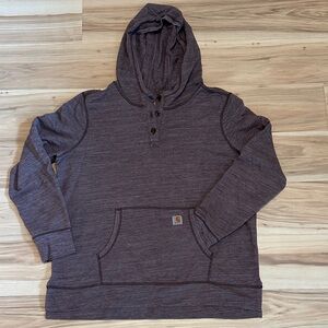 Carhartt Purple Hooded Women’s Longsleeved TShirt Hoodie XXL 20